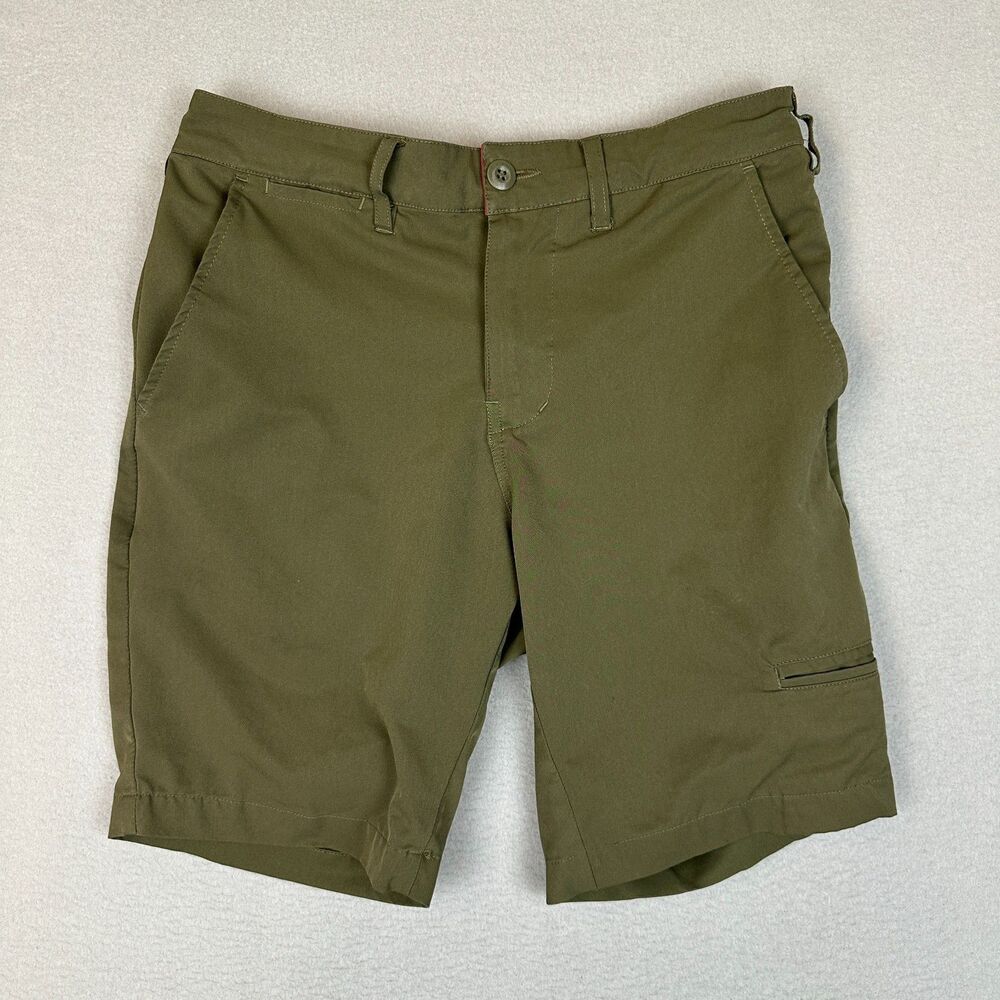 Five Four Mens Size 30 Welby Modern Fit Shorts Olive Green Stretch Comfort Waist